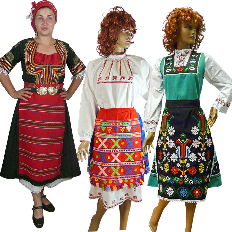 Women's folk costumes