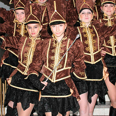 Parade cheerleading costumes
