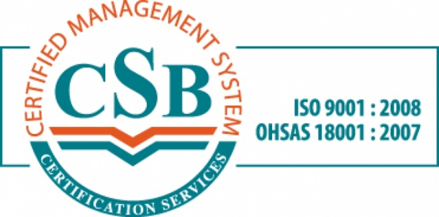 ISO 9001:2008 certificate