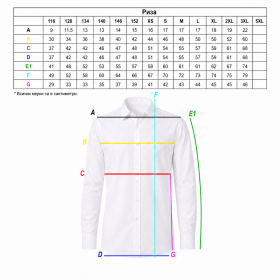Men's official shirt White 04 sizes