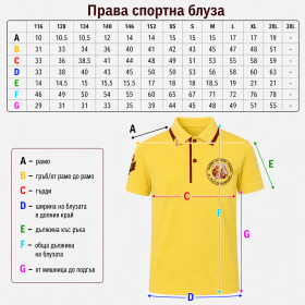 Short sleeve sports shirt 06 - uniform of Saints Cyril and Methodius Karlovo sizes
