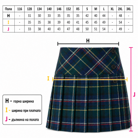 Pleated skirt 05 Lilyana sizes