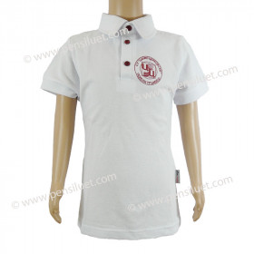 Спортна вталена блуза бяла 17 къс ръкав - униформа Полски Тръмбеи