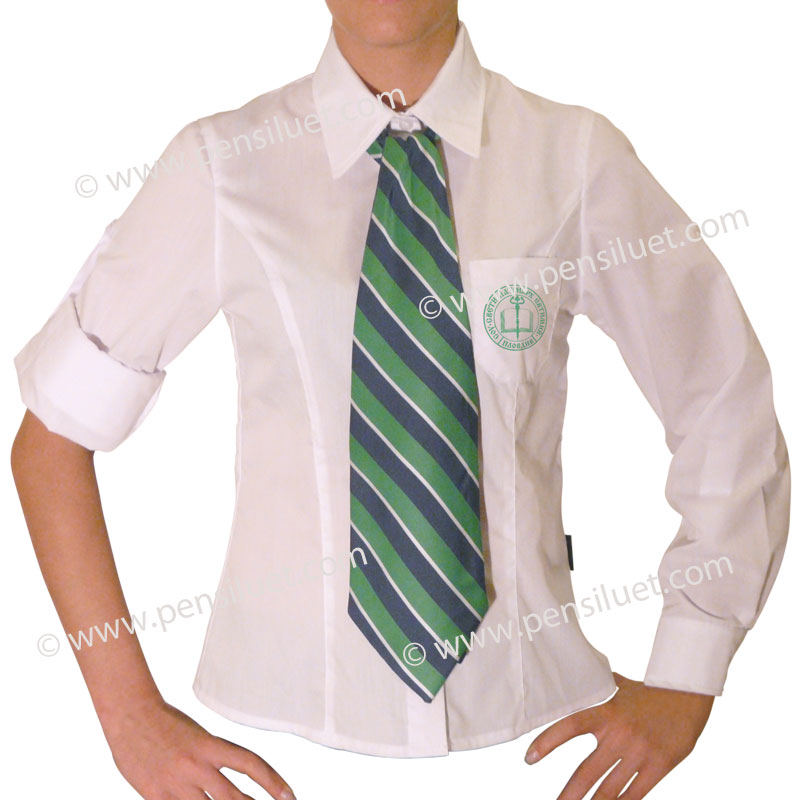 Ученическа униформа Патриарх Ефтимий Дамска блуза официална 05