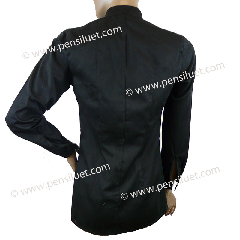 Women's blouse with embroidery 14M1 black