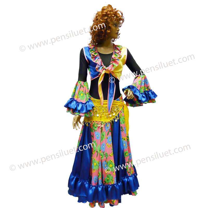 Дамски костюм за руско-цигански-ромски танци 1