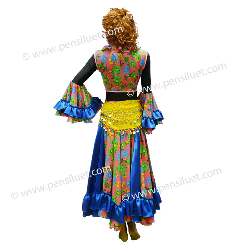Дамски костюм за руско-цигански-ромски танци 1