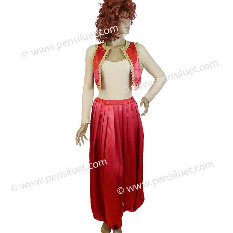 Дамски турски-ориенталски костюм 10 червен