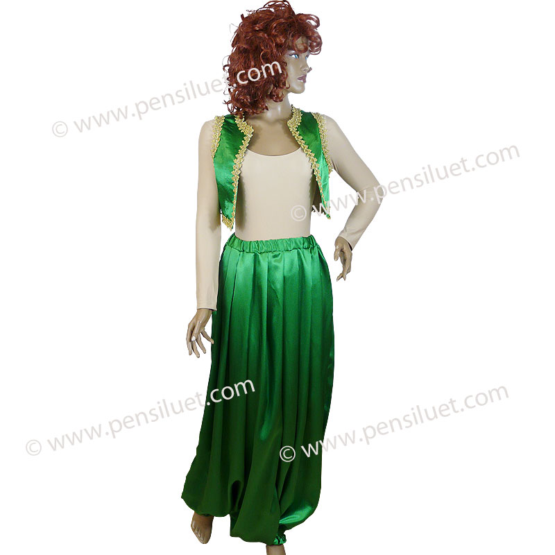 Дамски турски-ориенталски костюм 10 зелен