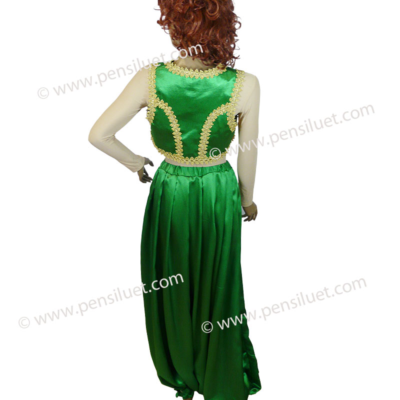 Дамски турски-ориенталски костюм 10 зелен