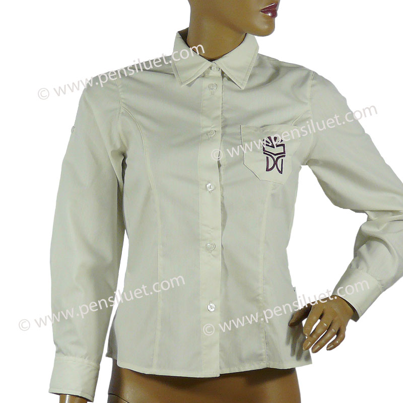 Блуза дамска официална 01 ученическа униформа на ОУ Душо Хаджидеков