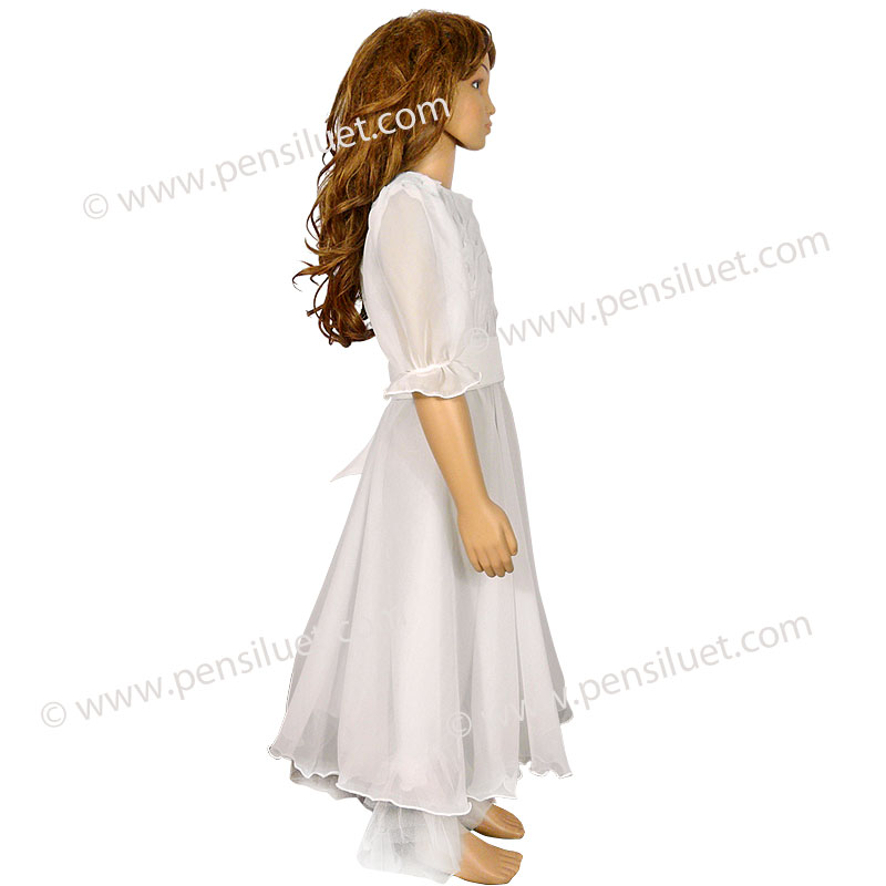 Детска Валсова рокля 01 бяла