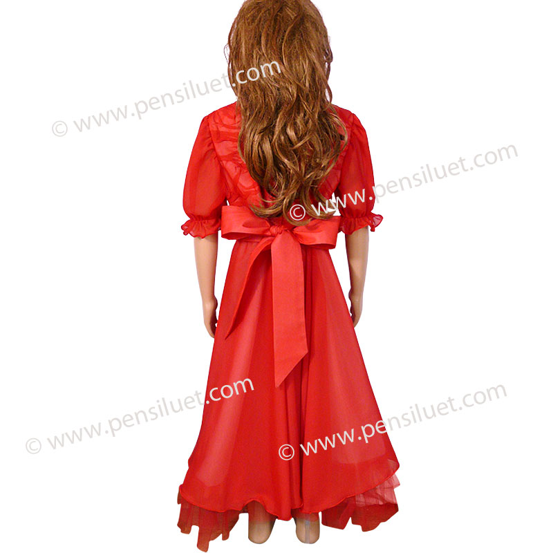 Детска Валсова рокля 01 червена