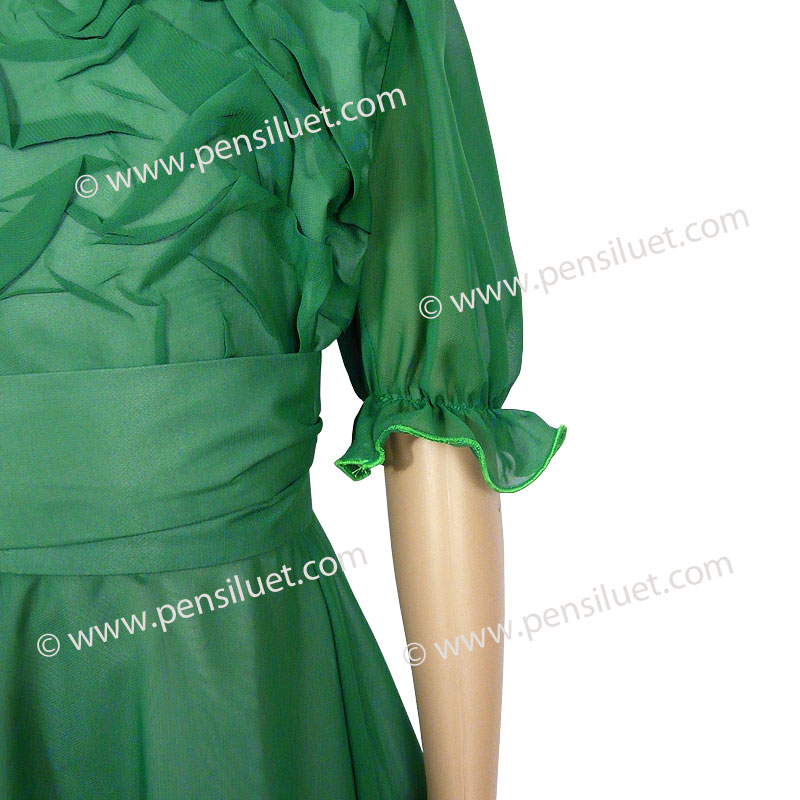 Детска Валсова рокля 01 зелена