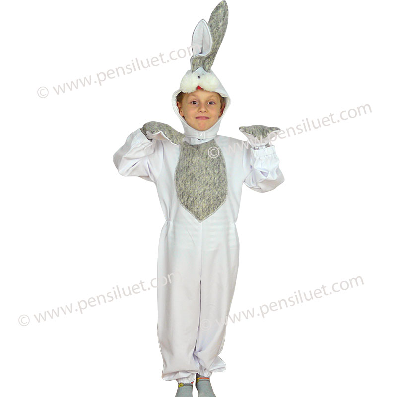 Детски костюм бял Заек