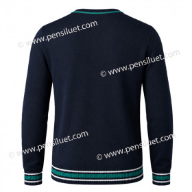 School uniform Patriarch Evtimii Long sleeve sweater 05 Lilyana back