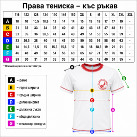 Тениска 10 ученическа униформа Любен Каравелов Пловдив размери