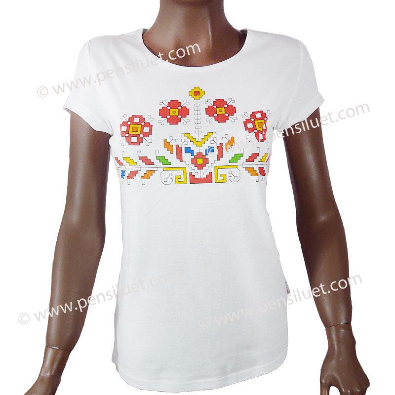 Folk Women's T-shirt 16 with folklore motifs