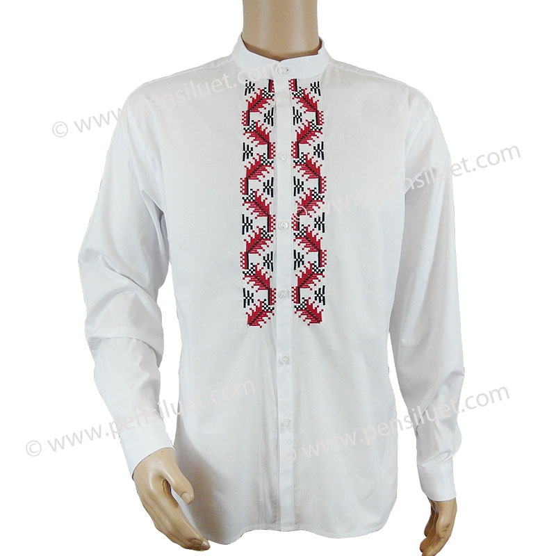 Men's shirt with embroidery 01