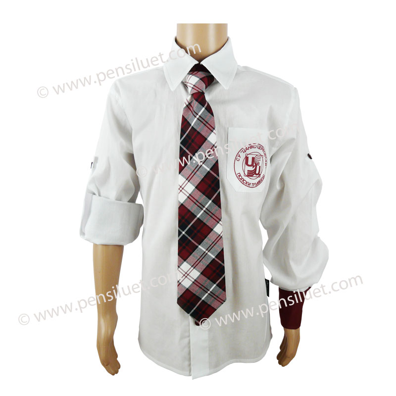 FОфициална блуза 17 за момиче Ученическа униформа на СУ Цанко Церковски Полски Тръмбеж