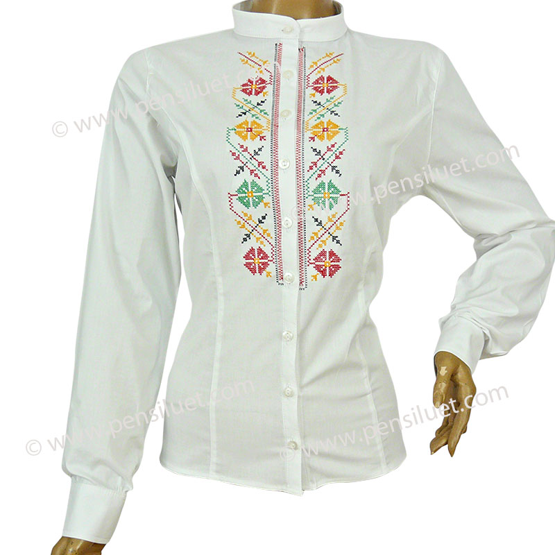 Women's blouse with embroidery 27M1