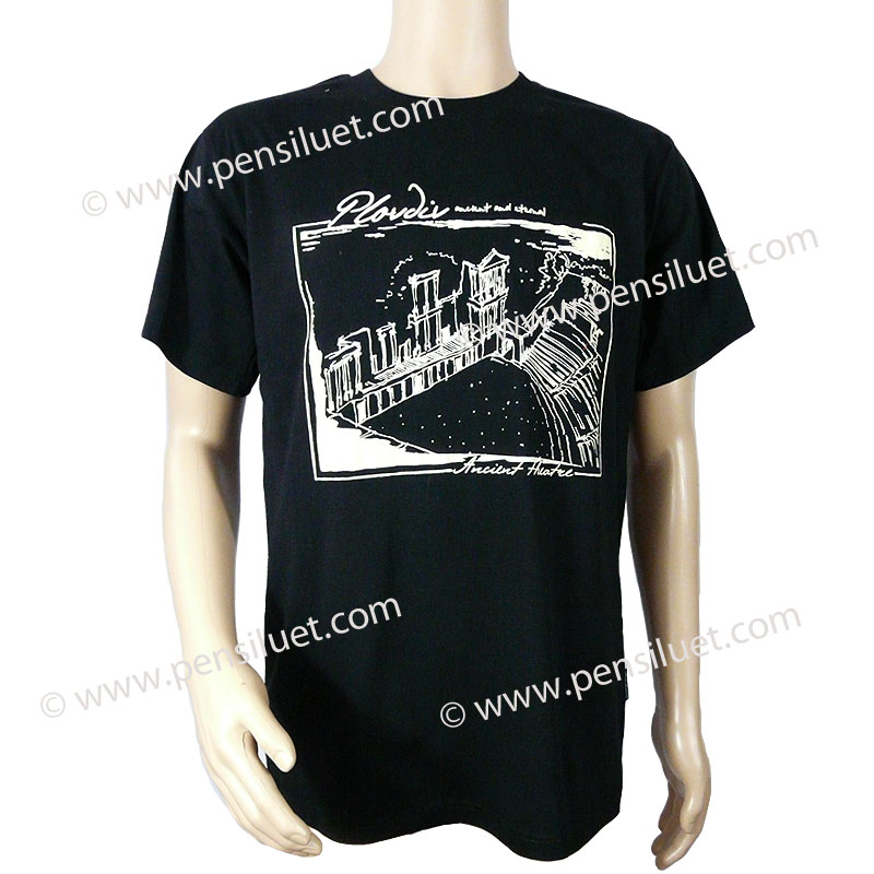 T-shirt Antique theater black